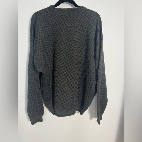Vintage Idea Uomo Sweater Mens Extra Large Green Knit Merino Wool Blend - Picture 3 of 9